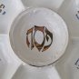 Vintage Porcelain Gold Hand Painted Passover Tray Plate Judaica Made in Israel