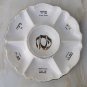 Vintage Porcelain Gold Hand Painted Passover Tray Plate Judaica Made in Israel