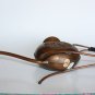 Handmade Israel Arts & Crafts Hammered Copper Vase on Stand Vintage 50's
