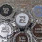 Vintage Brass Silver Plated Passover Tray Plate Judaica Jerusalem Excellent 36cm