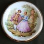 Limoges France Plate Dish Bowl with Gold Rim French Fragonard Couple Scene 7"