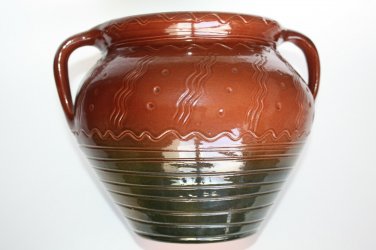 Earthenware Rustic &ETH;&iexcl;lay Pottery Glazed Pot Jar Planter Vase Primitive Home Decor