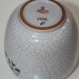 Old Vintage Karlsruhe Majolica Crackle Silver Rim Vase Hand Painted Glazed 50's