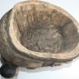 Very Interesting Antique Tribal Hand Carved Wooden Mask w/ Man at Top of Head