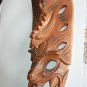 XXL 18" Hand Made Beautifully Carved Asian Wooden Mask Fantastic Display Decor