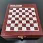 Vintage Chess Board Set Rosewood Finish