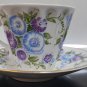 Tea Cup and Saucer Lomonosov Imperial Porcelain LFZ Blue Flowers Hand Paint
