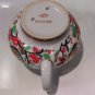 Russian USSR Lomonosv Porcelain Tea Pot with Gold Rooster Design LFZ no Lid