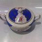 Rare USSR Polonne Porcelain Sugar Bowl Gardner Style 53-57 Hand Painted Flowers