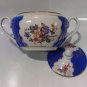 Rare USSR Polonne Porcelain Sugar Bowl Gardner Style 53-57 Hand Painted Flowers