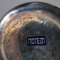 Vintage ROTEM Israel Sterling Silver 925 Glass and Gems Vase Signed by Dorin