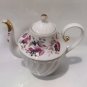 Vintage Large Lomonosov Tea Coffee Pot LFZ Porcelain Floral Wild Berry USSR