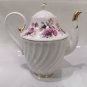 Vintage Large Lomonosov Tea Coffee Pot LFZ Porcelain Floral Wild Berry USSR