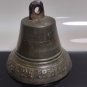 Antique Imperial Russian Bronze Ship Bell Tsar Alexander Russia Cyrillic Cypher
