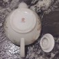 Vintage Lomonosov Large Tea Pot LFZ Porcelain Floral Teapot Leafs Gold USSR
