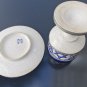 Kiddush Cup Set Fez Pottery with Silver Designs Moroccan Ceramic Judaica Signed