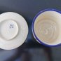 Kiddush Cup Set Fez Pottery with Silver Designs Moroccan Ceramic Judaica Signed