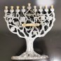 Large Vintage Godinger Hanukkah Lamp Menorah Happy Hanukah