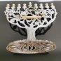 Large Vintage Godinger Hanukkah Lamp Menorah Happy Hanukah