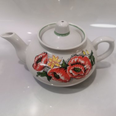 Vintage Soviet Tea Coffee Pot Verbilki Dmitrovsky Porcelain Factory USSR 70's