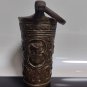 L@@K Antique BRONZE Holy Water Bucket HEAVY Ash Pail Joanes Bervolvs Boa 1556