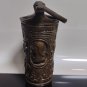 L@@K Antique BRONZE Holy Water Bucket HEAVY Ash Pail Joanes Bervolvs Boa 1556