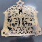 Antique Bronze Moroccan Judaica Hanukkah Oil Menorah Wall Hanging Handmade Rare