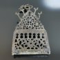 Antique Hanukkah Menorah Judaica Moroccan Brass Hanging Oil Lamp