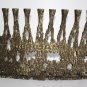 Vintage Menorah Modernist Brutalist Brass Hanukkah Wainberg Slag Style Israel