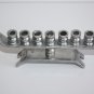 Small Vintage Hand Made Aluminium Judaica Hanukkah Lamp Jewish Menorah Israel