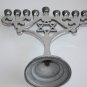 Modern Judaica Aluminium Hanukkah Lamp Jewish Menorah Holy Land Israel Jerusalem