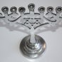 Modern Judaica Aluminium Hanukkah Lamp Jewish Menorah Holy Land Israel Jerusalem