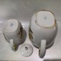 Vintage Soviet TeaPot and Creamer Lomonosov LFZ USSR Handpainted Flowers