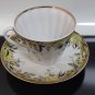 Tea Cup and Saucer Lomonosov Imperial Porcelain LFZ Blue Flowers Hand Paint Best