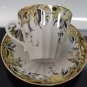 Tea Cup and Saucer Lomonosov Imperial Porcelain LFZ Blue Flowers Hand Paint Best