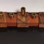 VTG Olive Wood Brass Menorah Designed By Ma Yafith Made In Israel