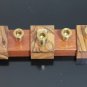 VTG Olive Wood Brass Menorah Designed By Ma Yafith Made In Israel