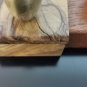 VTG Olive Wood Brass Menorah Designed By Ma Yafith Made In Israel