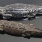 Old Antique African Carved Black Hard Heavy Wood Crocodile Alligator Rare