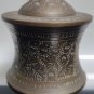 Old Vintage Brass Middle East Islamic Handcrafted Etched Water Pot Vase Rare
