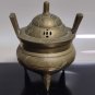 Antique Chinese Sensor Incense Burner Bronze Brass Xuande Mark Dynasty Etched