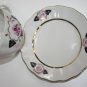 Tea Cup and Saucer Lomonosov Imperial Porcelain LFZ Gold and Flowers Hand Paint