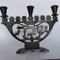 Vintage 50's 12 Tribes Shivtei Israel Shabbat Judaica Candle Holder  Menorah
