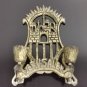 Vintage Mid Century 2 Arms Brass Candle Holder Judaica Israel Shabbat Jerusalem
