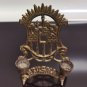 Vintage Mid Century 2 Arms Brass Candle Holder Judaica Israel Shabbat Jerusalem