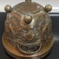 Antique Brass Persian Hammered Planter Jardiniere for Potted Plant, Rustic Decor