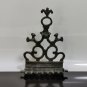 Antique Solid Bronze Hanukkah Lamp Menorah from Marocco c.19th Wall Hanging
