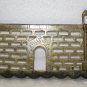 Wall Hanging Israel Museum Bronze Hanukkah Oil Menorah Judaica 8 Arms Lamp Rare