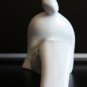 Old Vintage Naaman Israel White Cast Porcelain Large Sitting Woman Figurine 7"