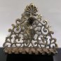 An Italian Bronze Hanukkah Lamp Decorated in European Arabesque 18th century